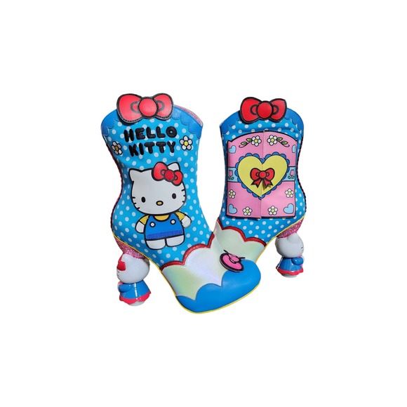 Irregular Choice Shoes Hello Kitty Sanrio Playing Dress Up Heels Size 10 - Picture 1 of 9